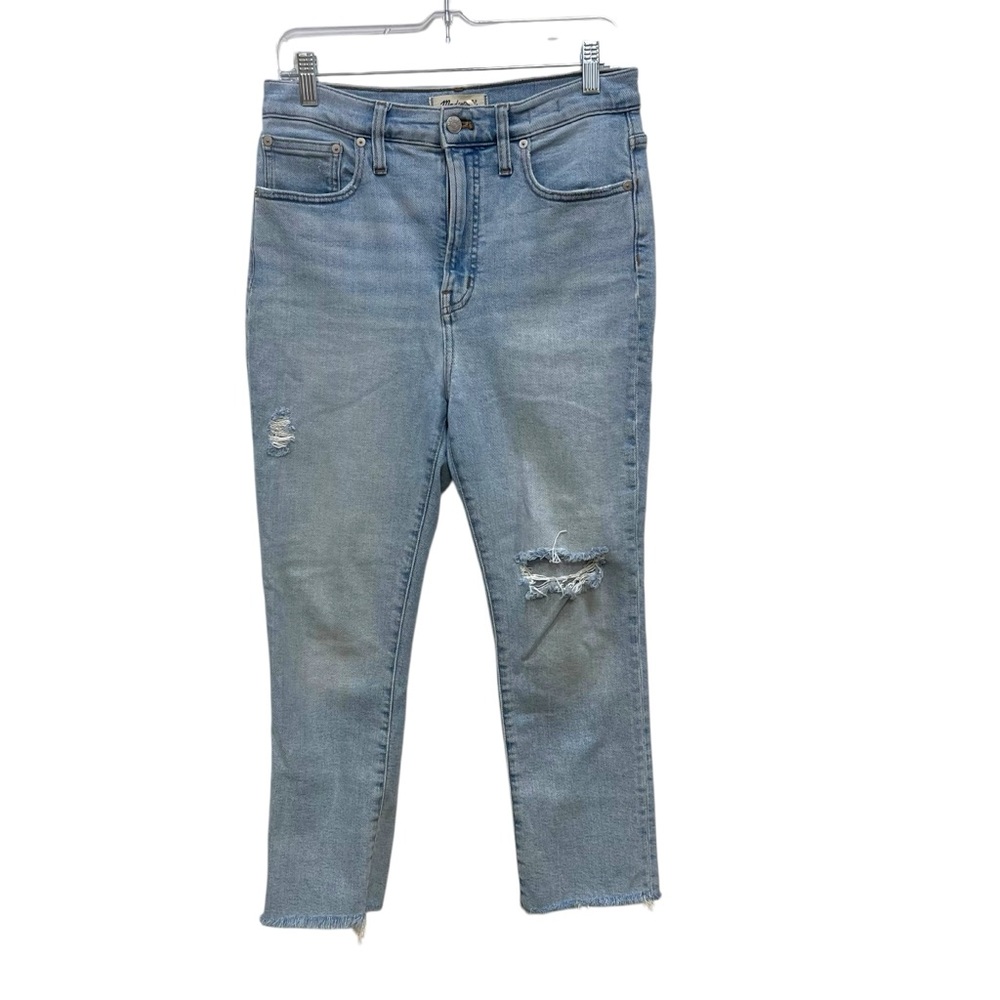 Madewell The Perfect Vintage Jeans Distressed Light Wash Stretch Womens 28P